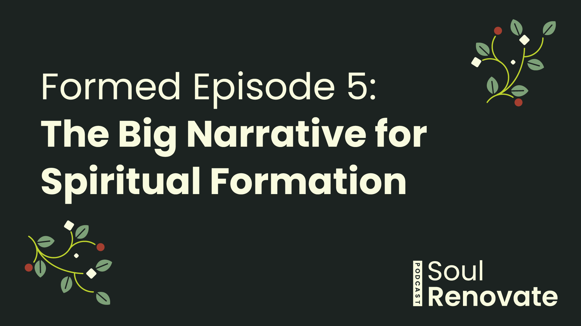 The Big Narrative of Spiritual Formation - Formed E5